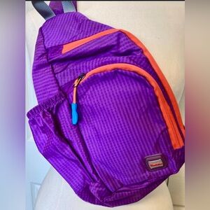 Outdoor Sport bag Purple and Orange color crossbody